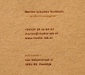 Foliedruk Studio MK | portfolio Studio MK